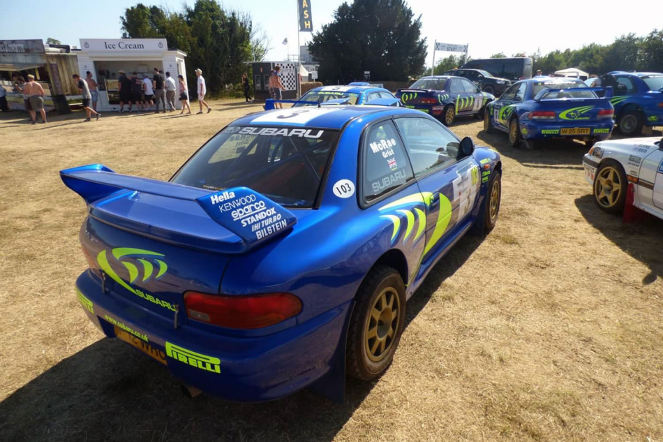 Subaru Impreza WRC с госномером «P12 WRC»