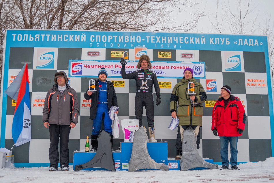Призёры первого этапа чемпионата России по трековым гонкам 2022 года на автодроме КВЦ в Тольятти