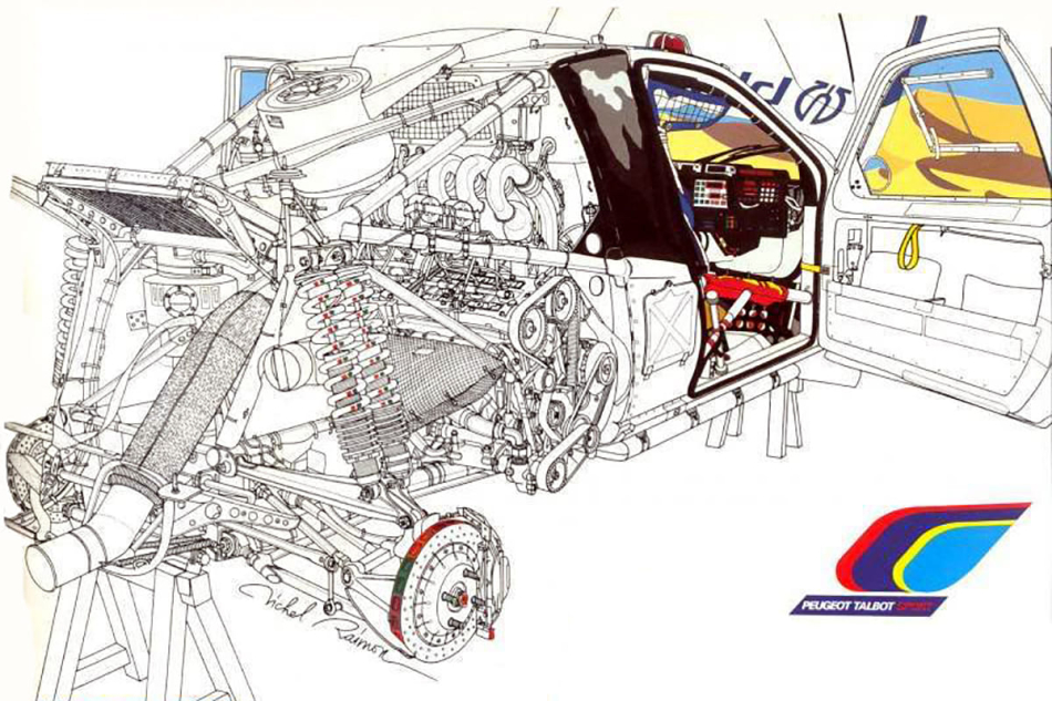 Peugeot 205 turbo 16 «Grand Raid» детальная картинка