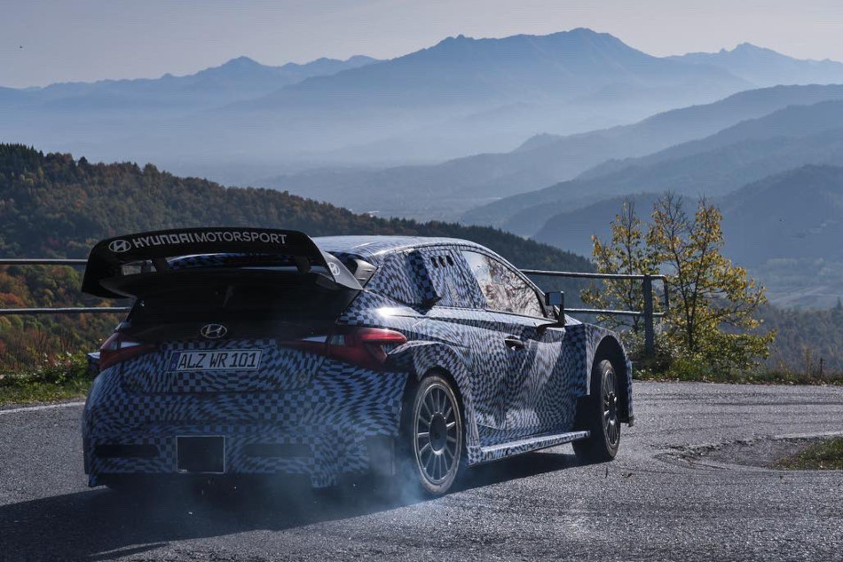 Асфальтовые тесты Hyundai i20 N Rally1 для WRC сезона-2022