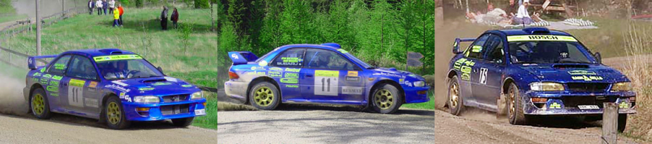 коллаж Subaru Impreza WRC 
