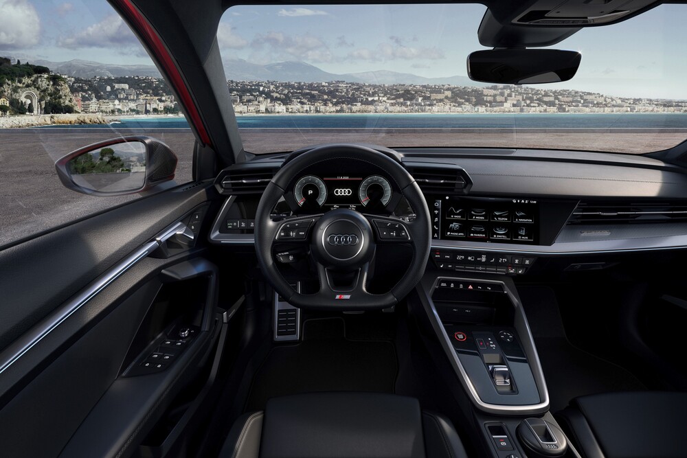 Audi S3 4 поколение 8Y (2020) седан интерьер 