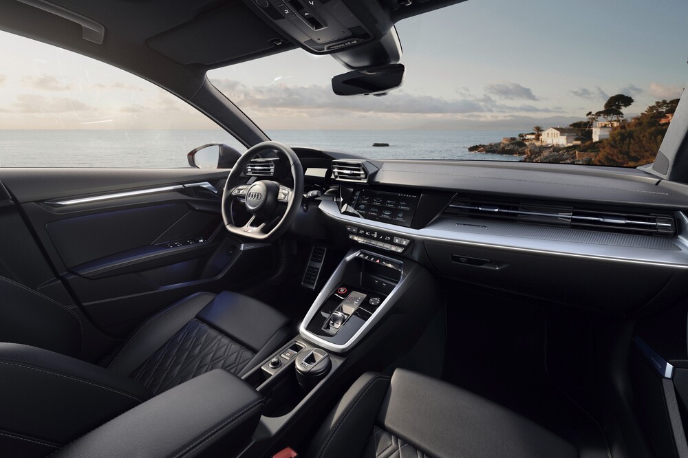 Audi S3 4 поколение 8Y (2020) седан интерьер 