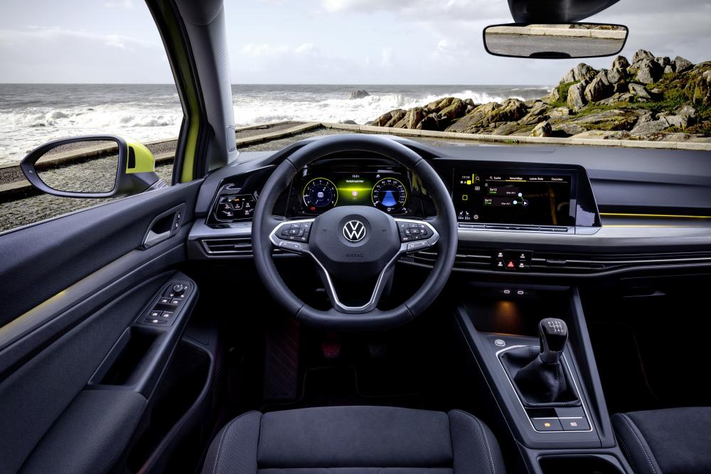 Volkswagen Golf 8 поколение Хэтчбек 5 дв интерьер