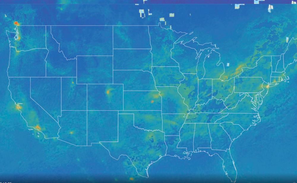 Загрязнение воздуха в США после начала пандемии