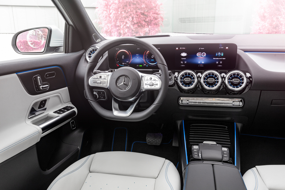 Mercedes-Benz EQA 1 поколение (2021) кроссовер интерьер 