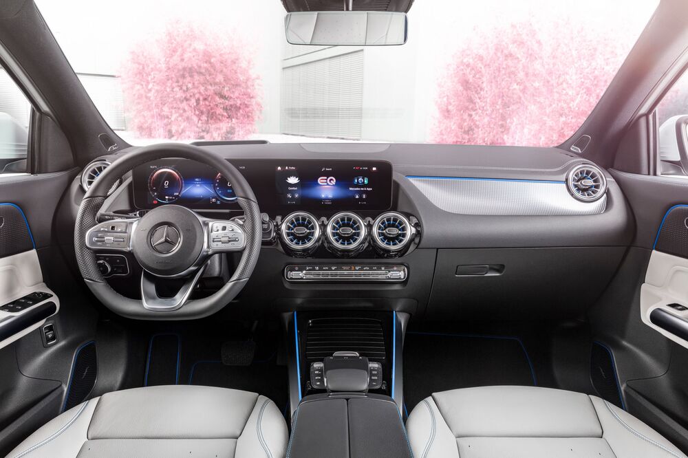 Mercedes-Benz EQA 1 поколение (2021) кроссовер интерьер 