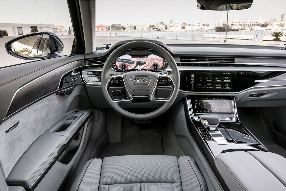 Audi A8 4 поколение D5 (2017) Седан интерьер 