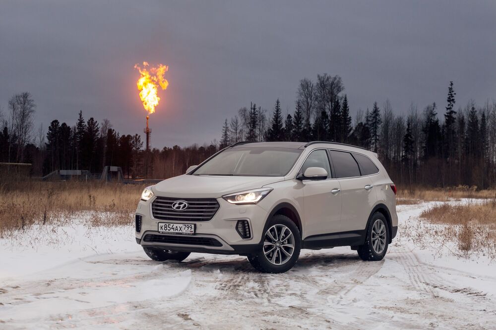 Hyundai Grand Santa Fe 3 поколение DM [рестайлинг] (2016-2018) кроссовер