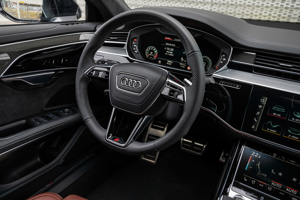 Audi A8 4 поколение D5 [рестайлинг] (2021) седан интерьер 