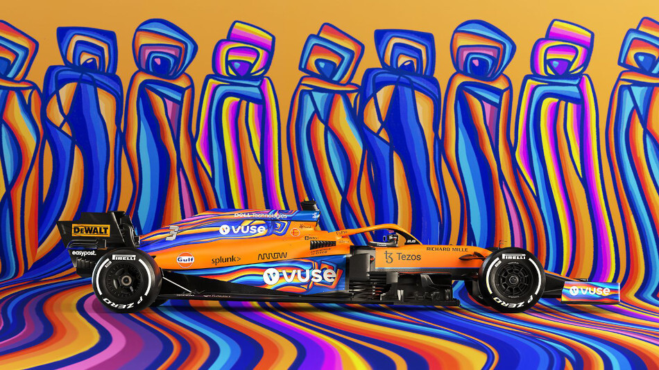 Люминесцентная раскраска McLaren для Гран-при Абу-Даби Формулы-1 сезона-2021