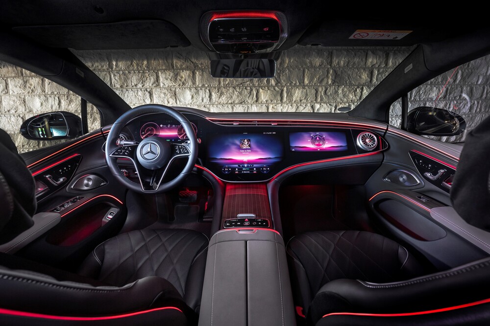 Mercedes-EQS 1 поколение (2021) лифтбек интерьер 