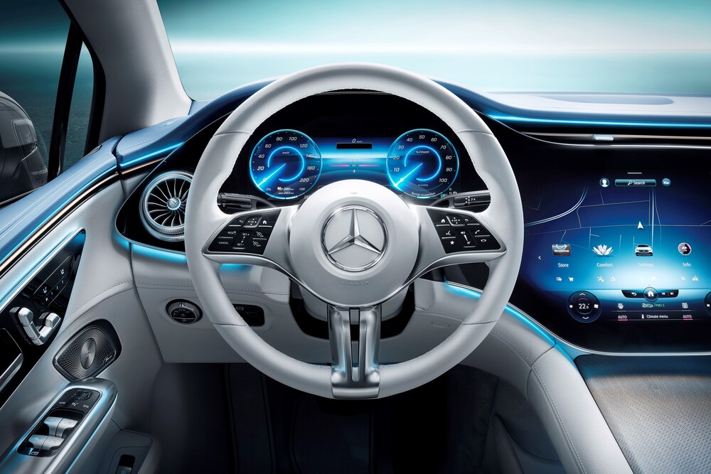 Mercedes-EQE 1 поколение (2021) седан интерьер 