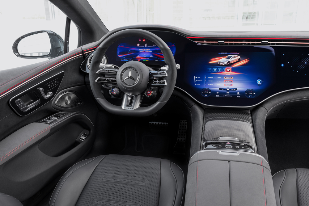 Mercedes-AMG EQS 1 поколение (2021) лифтбек интерьер 