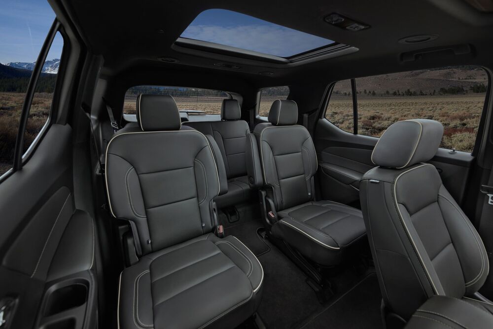 Chevrolet Traverse 2 поколение рестайлинг (2021) кроссовер интерьер 
