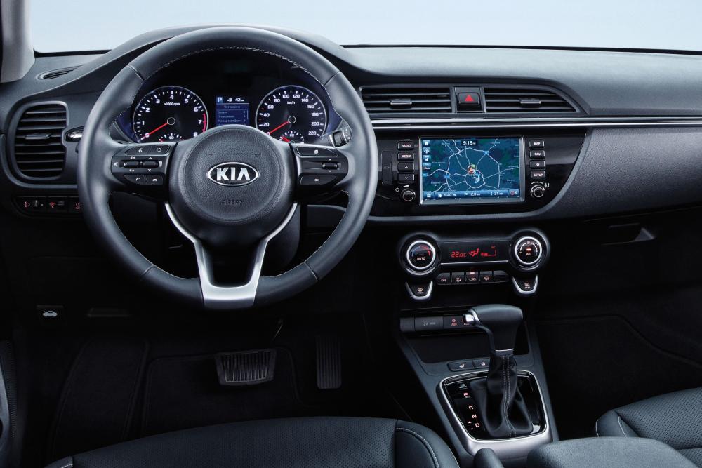 Kia Rio 4 поколение (2017-2020) Седан интерьер 