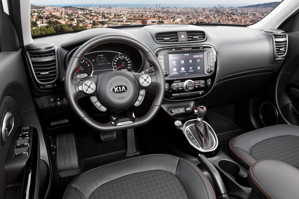 Kia Soul 2 поколение [рестайлинг] (2016-2019) кроссовер 5 дв интерьер 