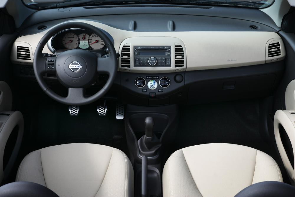 Nissan Micra 3 поколение K12C [рестайлинг] (2007-2010) Кабриолет интерьер 