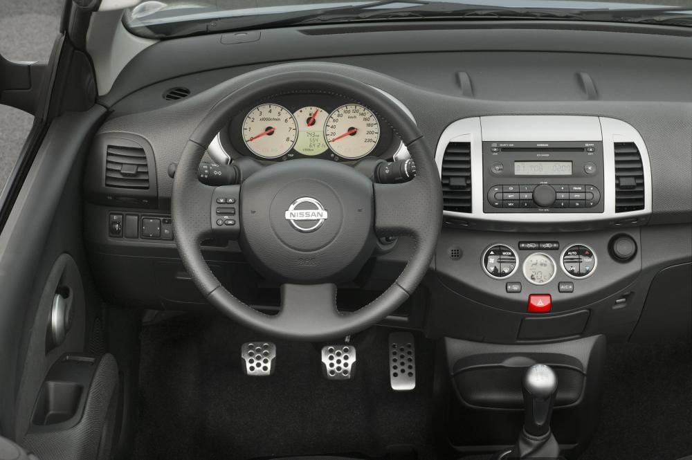 Nissan Micra 3 поколение K12 (2005-2007) Кабриолет интерьер 
