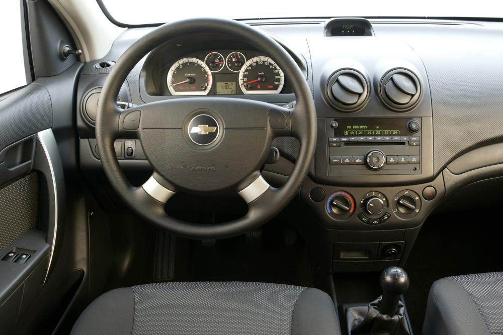 Chevrolet Aveo T250 рестайлинг (2006-2012) Хетчбэк 5-дв. интерьер 