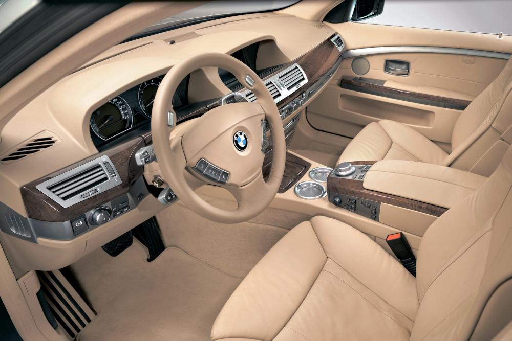 BMW 7 серия 4 поколение E65/E66 [рестайлинг] (2005-2008) Седан интерьер 